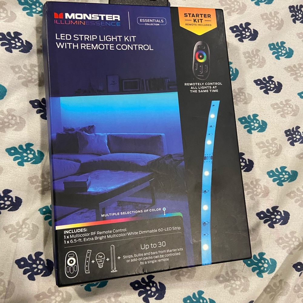 Brand new light set with remote changes colors!